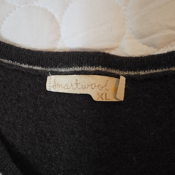 Chocolate Brown Striped Sweater XL Smartwool - Picture 5 of 8